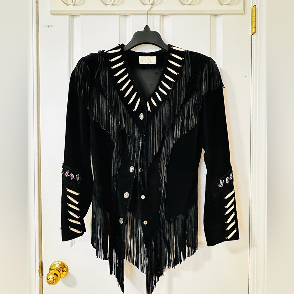 Native American Jacket. West Jacket. Leather.